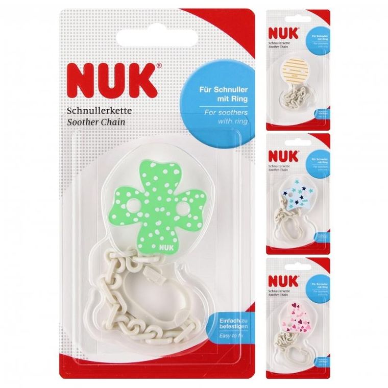 Nuk, łańcuszek do smoczka uspokajającego, 1 szt.