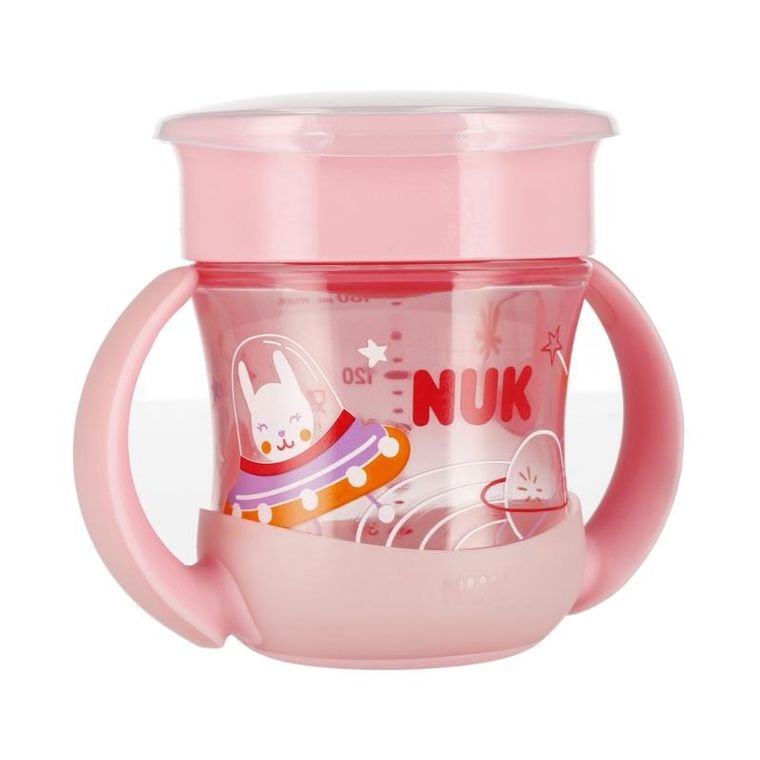 Nuk, Mini Magic Cup, kubek, 6m+, różowy, 160 ml
