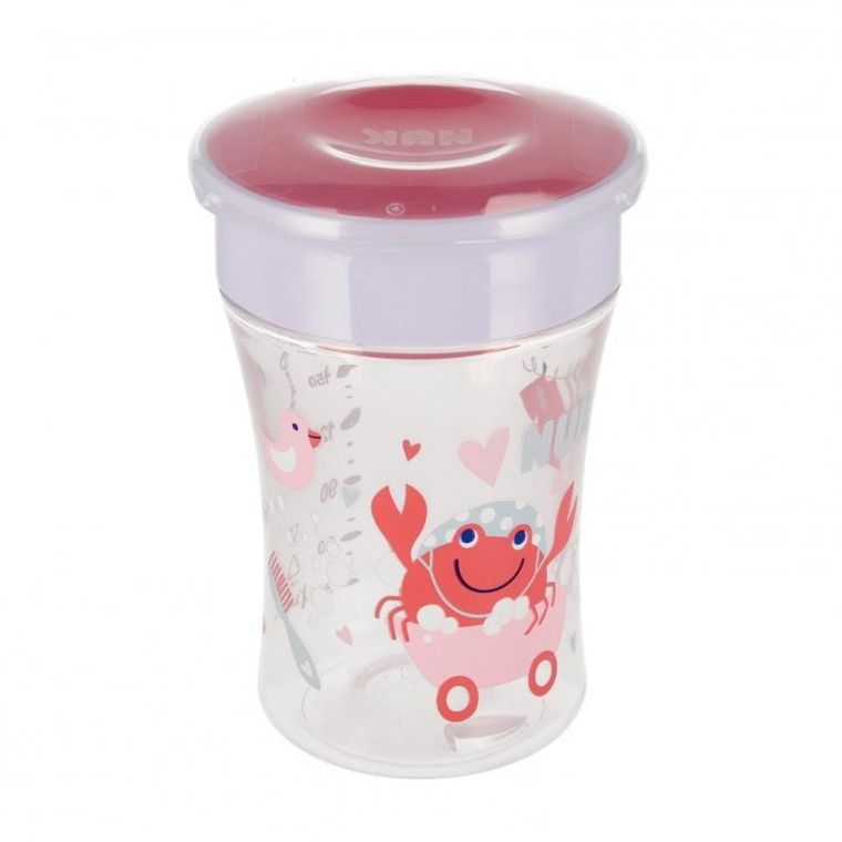 Nuk, Mini Magic Cup, kubek, 8m+, czerwony, 230 ml