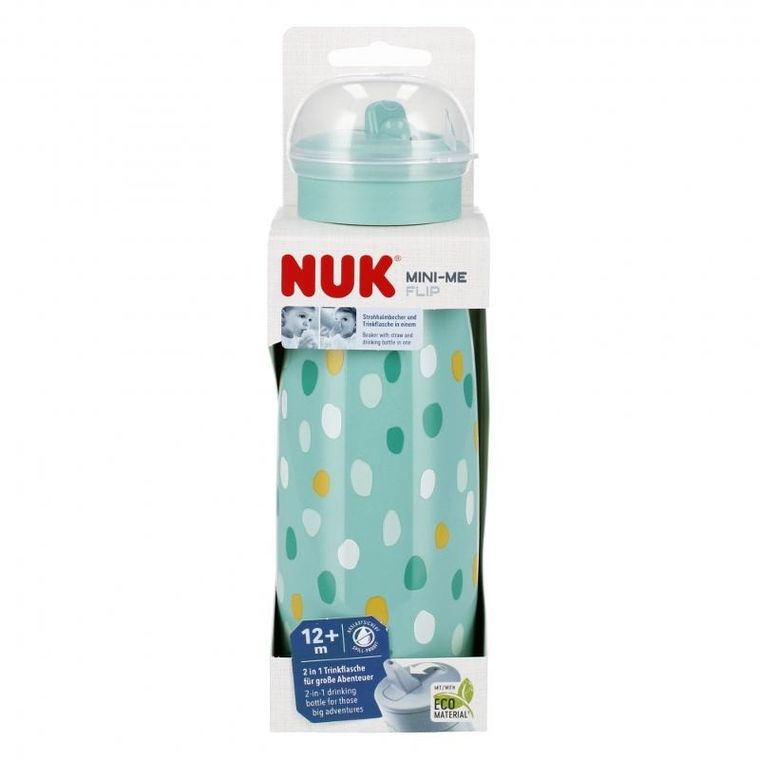 Nuk, Mini-Me, Flip, kubek, 12m+, turkusowy, 450 ml