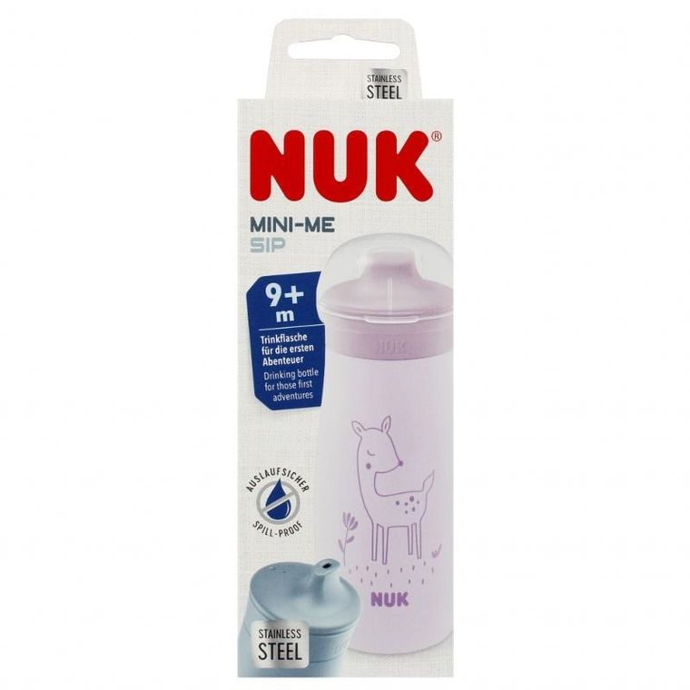 Nuk, Mini-Me, kubek stalowy, 9m+, jeleń, 300 ml