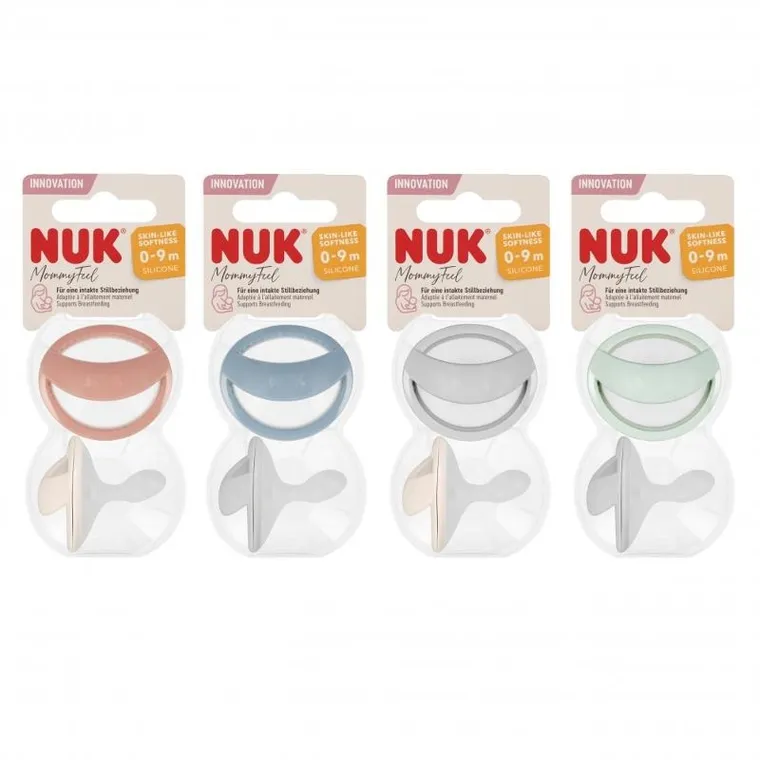 Nuk, Mommy Feel, smoczek uspokajający, 0-9m, 2 szt.