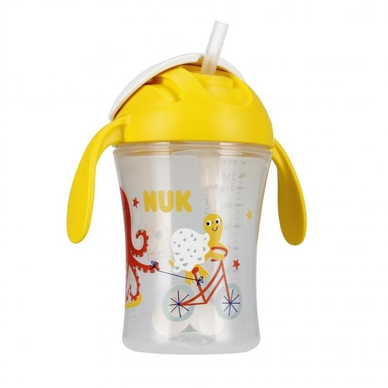 Nuk, Motion Cup, kubek, 8m+, żółty, 230 ml