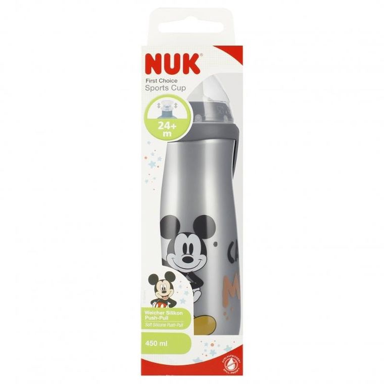 Nuk, Myszka Miki, Sports Cup, kubek, 24m+, 450 ml