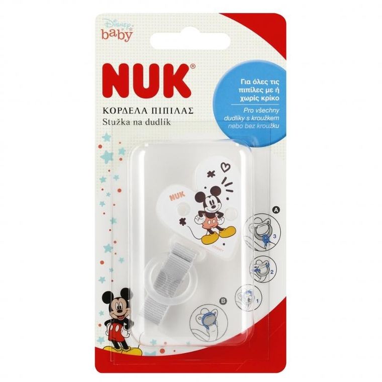 Nuk, Myszka Miki, tasiemka do smoczka uspokajającego
