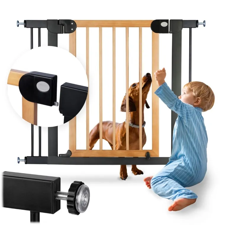 Nukido, barierka, bramka zabezpieczająca, czarna