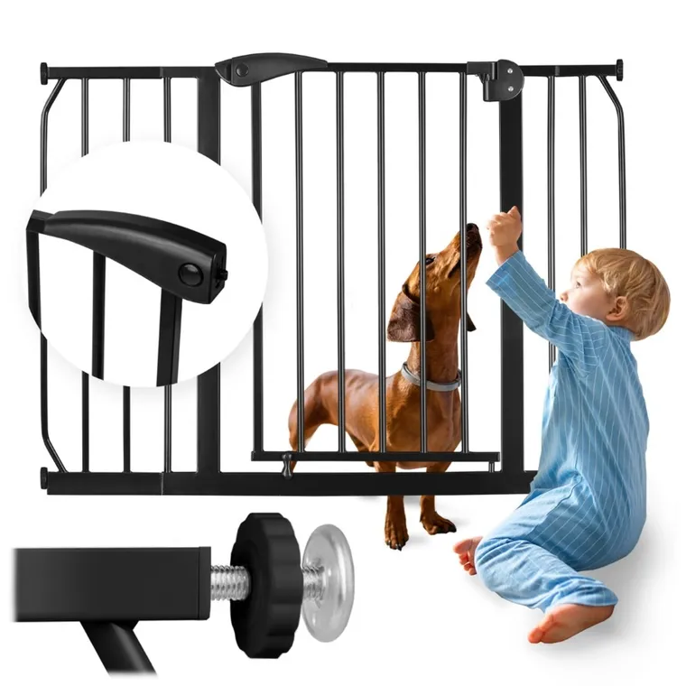 Nukido, barierka, bramka zabezpieczająca, czarna