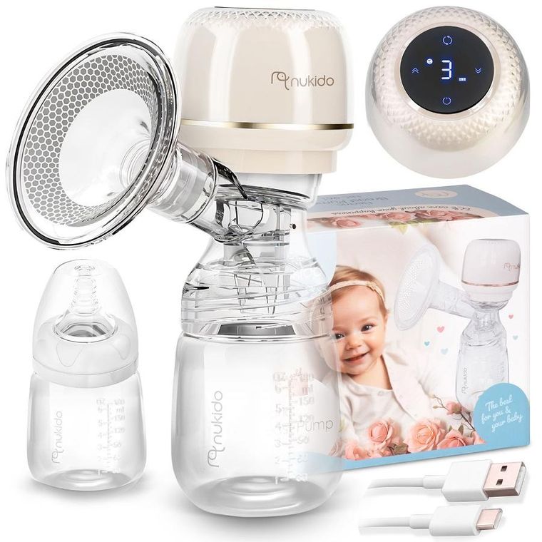 Nukido, laktator elektryczny, trójfazowy, beżowy, NK-961