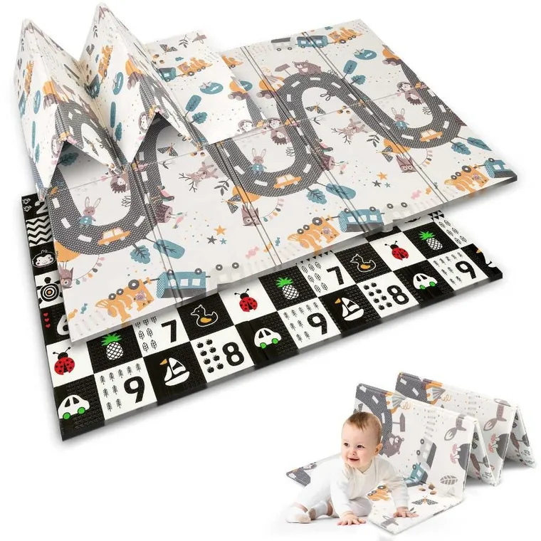 Nukido, mata piankowa, składana, 150-200-1 cm