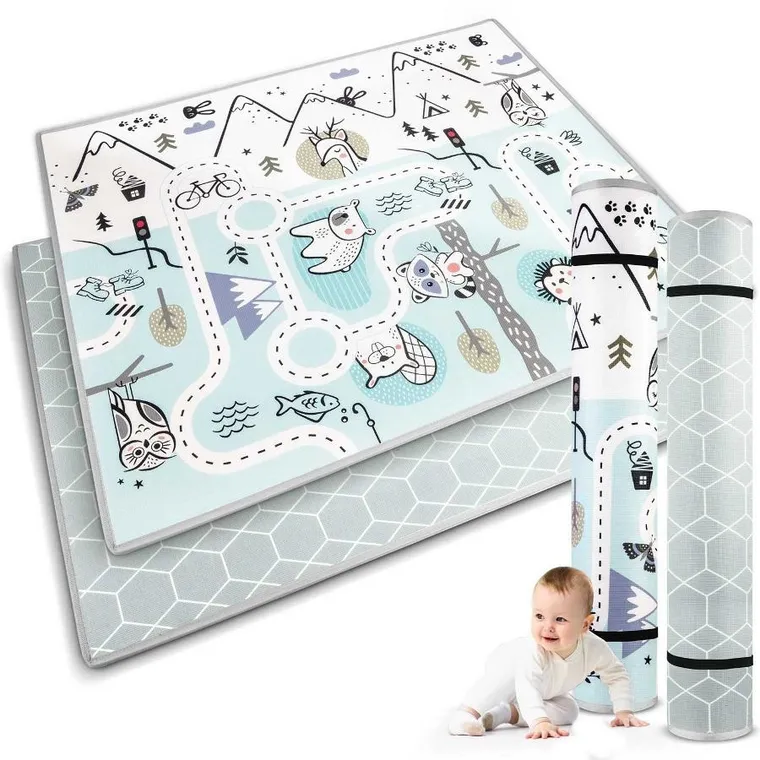 Nukido, mata piankowa, składana, 180-150-1.5 cm