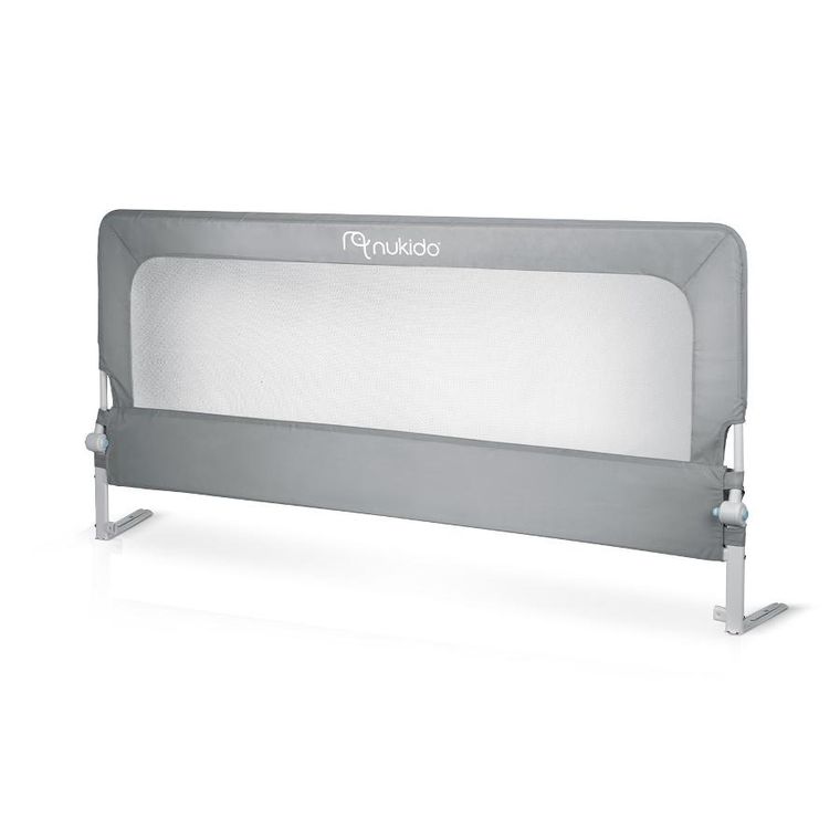 Nukido, NK-228, barierka ochronna do łóżka, szara, 200 cm