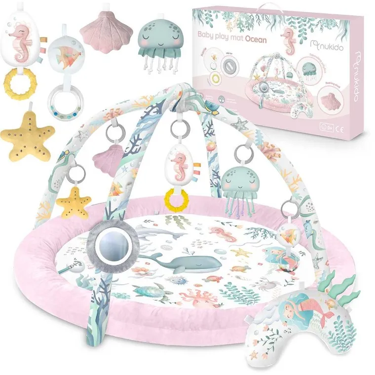 Nukido, Ocean, interaktywna mata edukacyjna, różowa