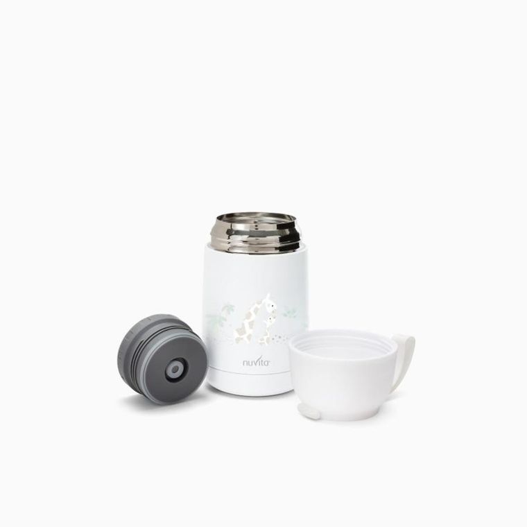 Nuvita, pojemnik termiczny, stal nierdzewna, biały, 620 ml