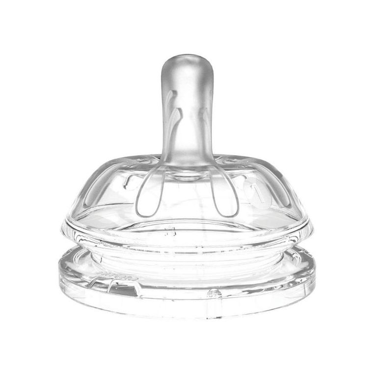 Nuvita, smoczki antykolkowe do butelki, wolny przepływ, 0m+, 2 szt.