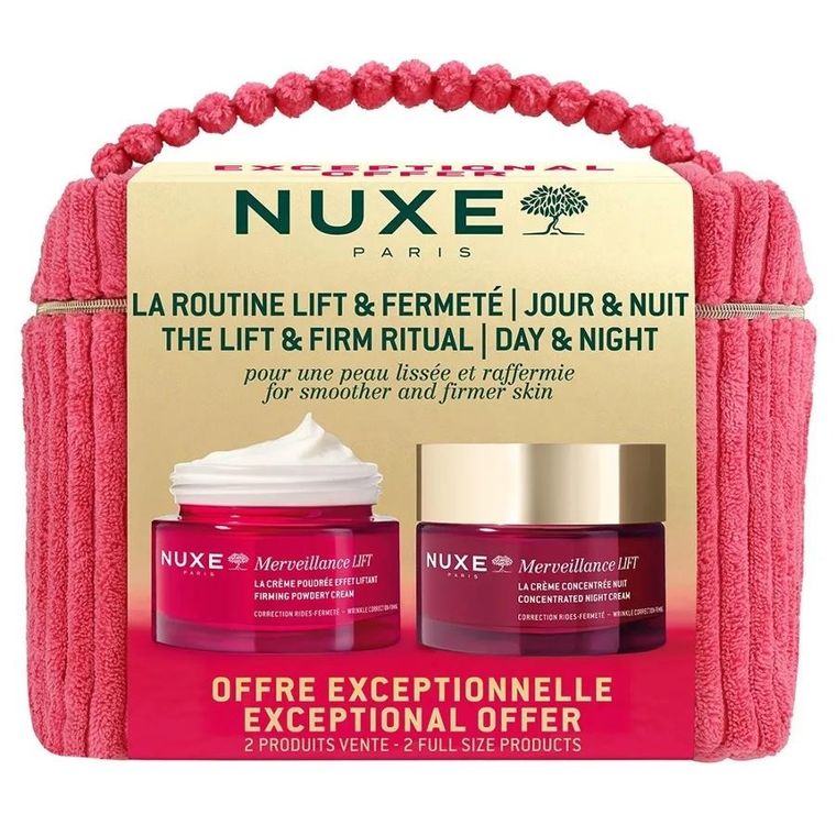 Nuxe, Merveillance Lift, zestaw krem liftingujący do skóry normalnej i mieszanej, 50 ml + skoncentrowany krem ​​na noc, 50 ml