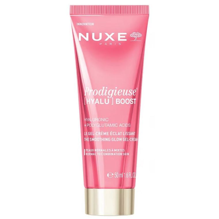 Nuxe, Prodigieuse [Hyalu] Boost, wygładzający żel-krem rozświetlający, 50 ml