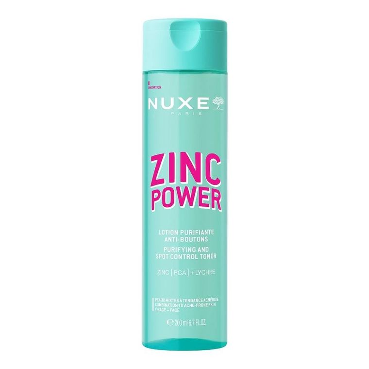 Nuxe, Zinc Power, oczyszczający tonik zwalczający wypryski, 200 ml