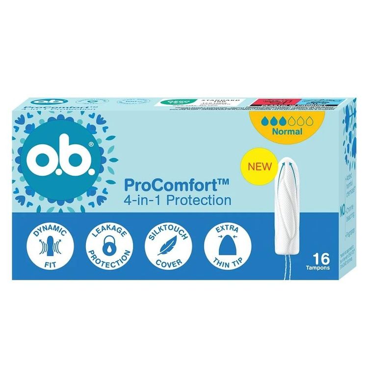 O.B., ProComfort Normal, tampony, 16 szt.