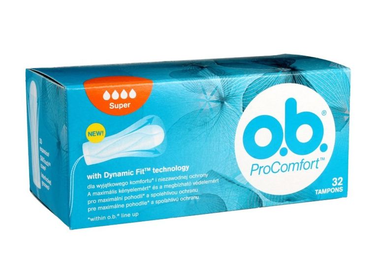 O.B., ProComfort Super, komfortowe tampony, 32 szt.