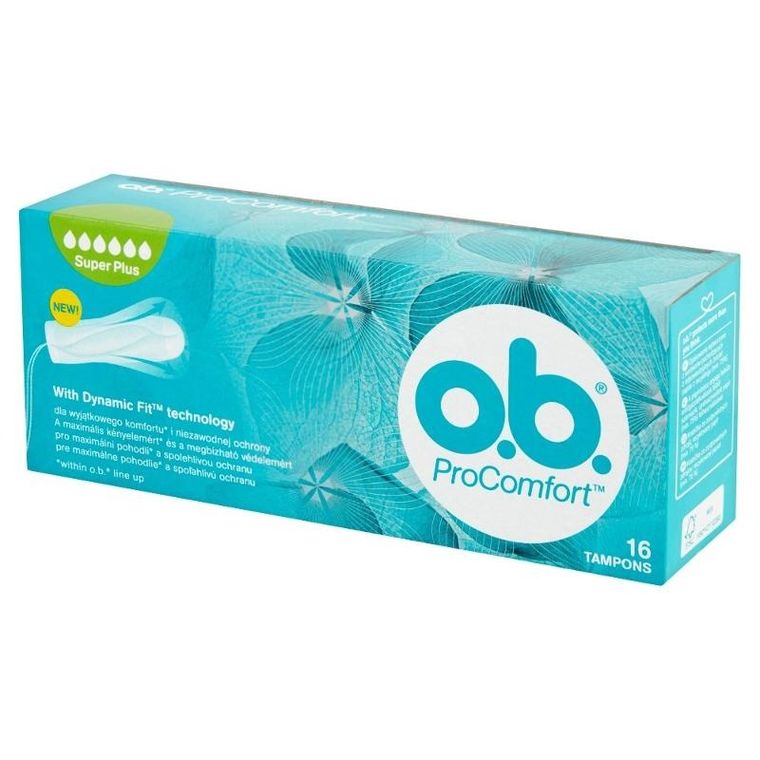 O.B., Procomfort Super Plus, komfortowe tampony, 16 szt.