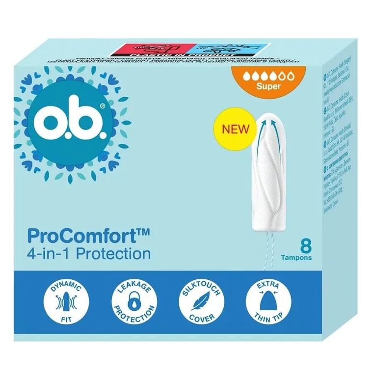 O.B., ProComfort Super, tampony, 8 szt.