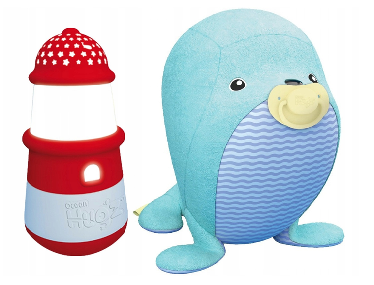 Ocean Hugzzz, foczka + latarnia morska, zabawka interaktywna