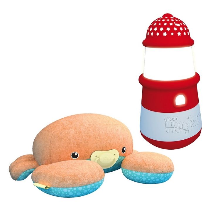 Ocean Hugzzz, krabik + latarnia morska, zabawka interaktywna