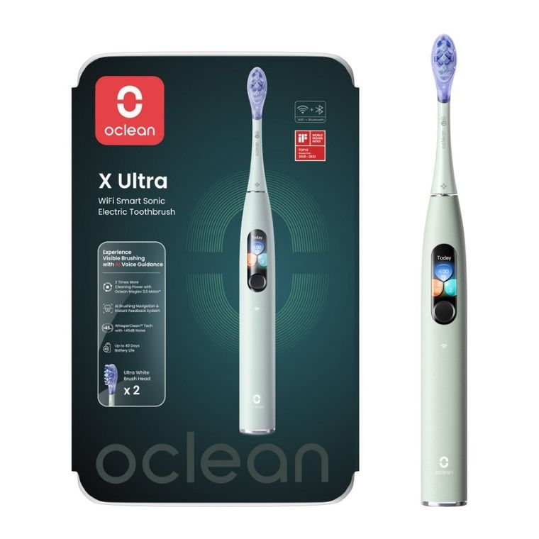 Oclean, X Ultra, szczoteczka soniczna, miętowa