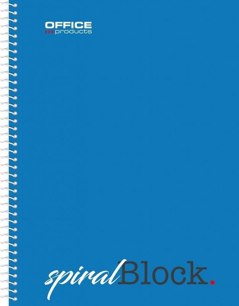 Office Products, kołonotatnik A5, kratka, niebieski, 1 szt.