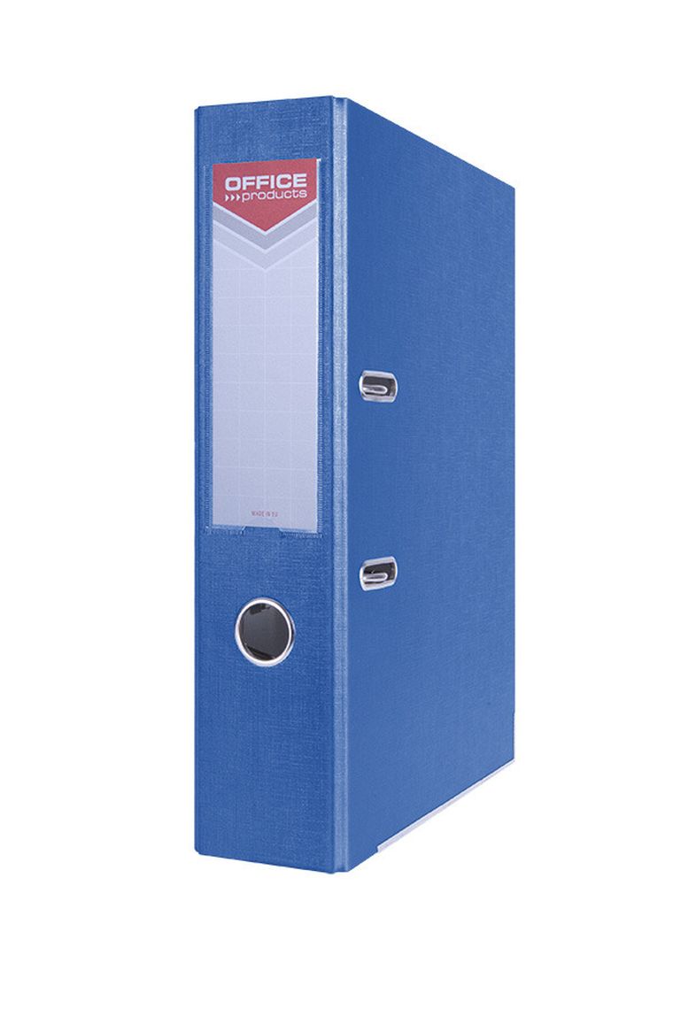 Office Products, segregator z szyną, A4/75 mm, niebieski
