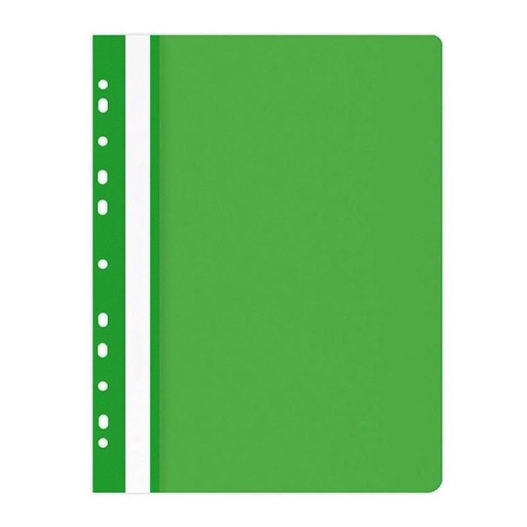 Office Products, skoroszyt A4, wpinany, miękki, zielony, 1 szt.