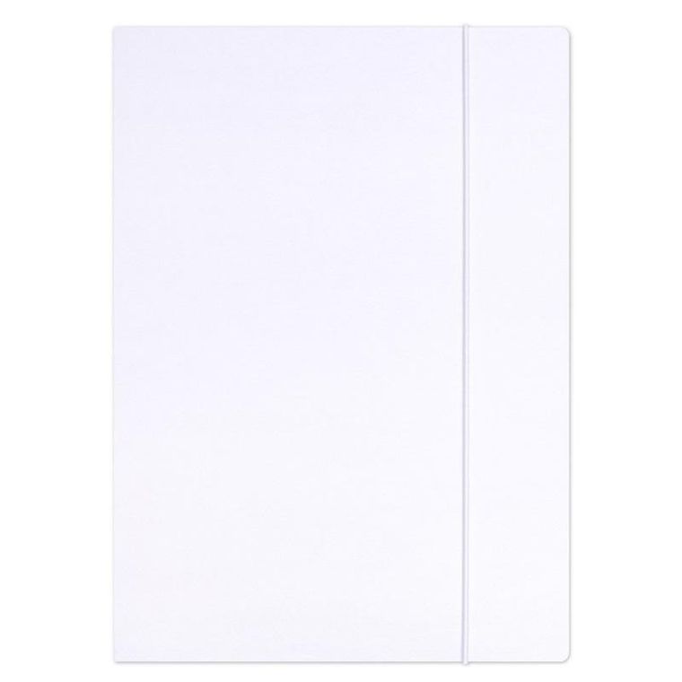 Office Products, teczka z gumką, A4, biała, 1 szt.