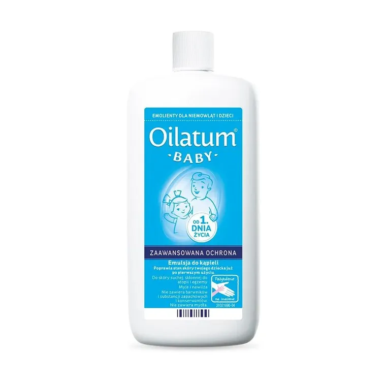 Oilatum, Baby, emulsja do kąpieli od pierwszego dnia życia, 500 ml