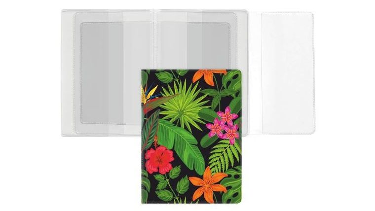 Okładka na dokumenty, dowód rejestracyjny, Flowers