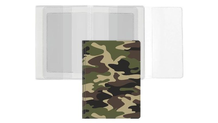 Okładka na dokumenty, dowód rejestracyjny, moro