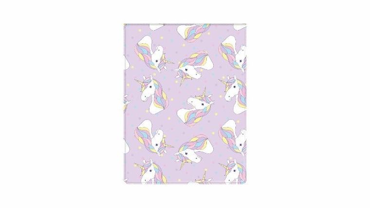 Okładka na dokumenty ucznia, fioletowa, Unicorn