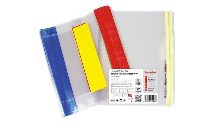 Okładka uniwersalna, samoprzylepna, klasy 4-6, 10 szt.
