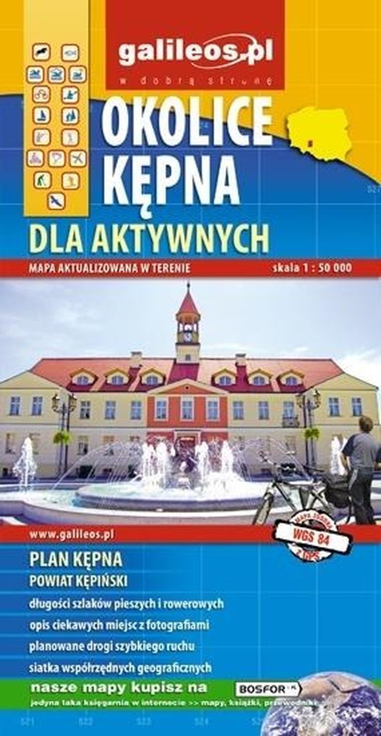 Okolice Kępna. Mapa dla aktywnych 1:50 000