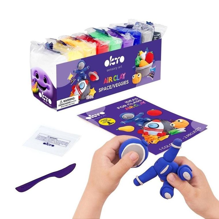 Okto, masa plastyczna 2w1, wszechświat, 9 kolorów