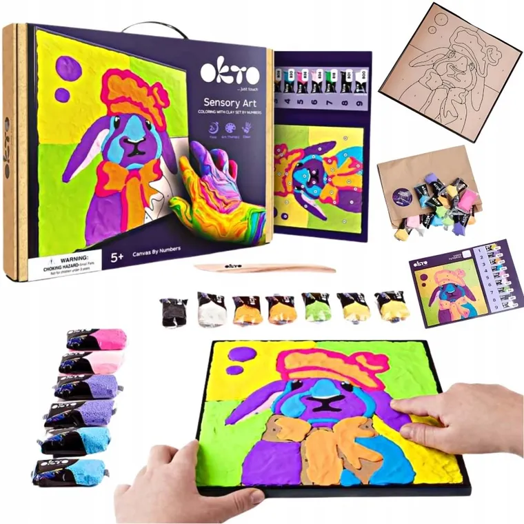 Okto, Sensory Art, Obraz 3D, Królik