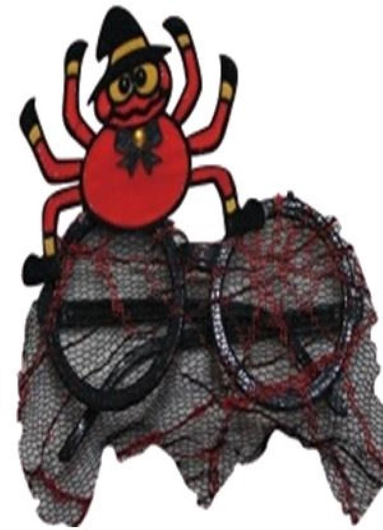 Okulary, halloween, pająk