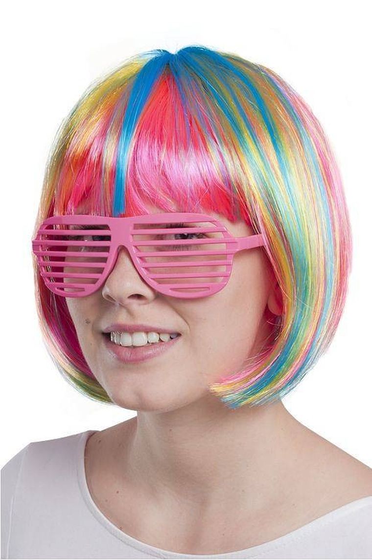 Okulary żaluzje, różowe