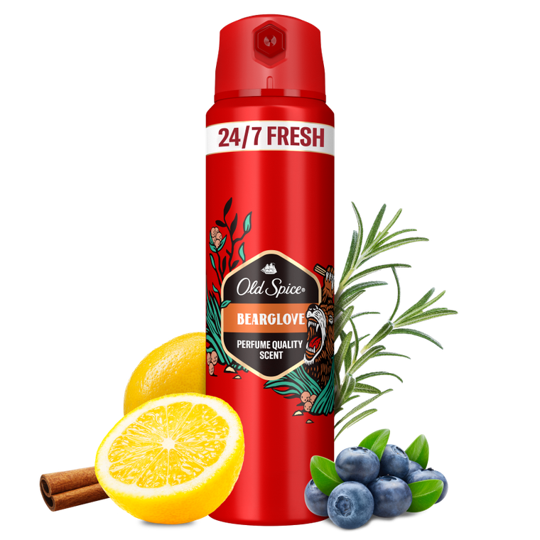 Old Spice, Bearglove, dezodorant w sprayu dla mężczyzn, 125 ml