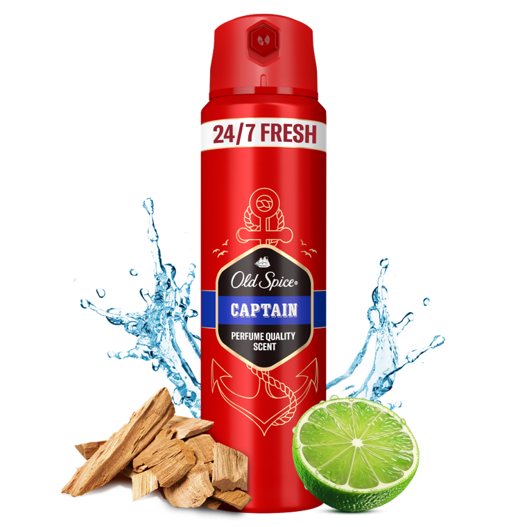 Old Spice, Captain, dezodorant w sprayu dla mężczyzn, 150 ml