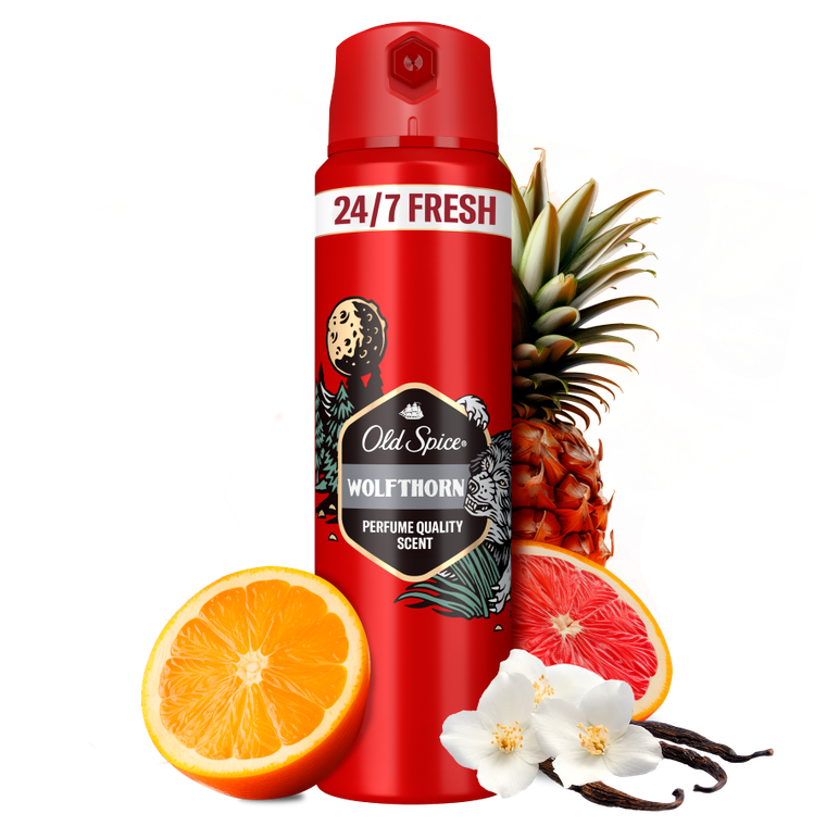 Old Spice, Wolfthorn, dezodorant w sprayu dla mężczyzn, 125 ml