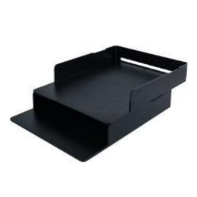 Olife, szuflady na dokumenty, kuwetki, czarny, 2 szt.