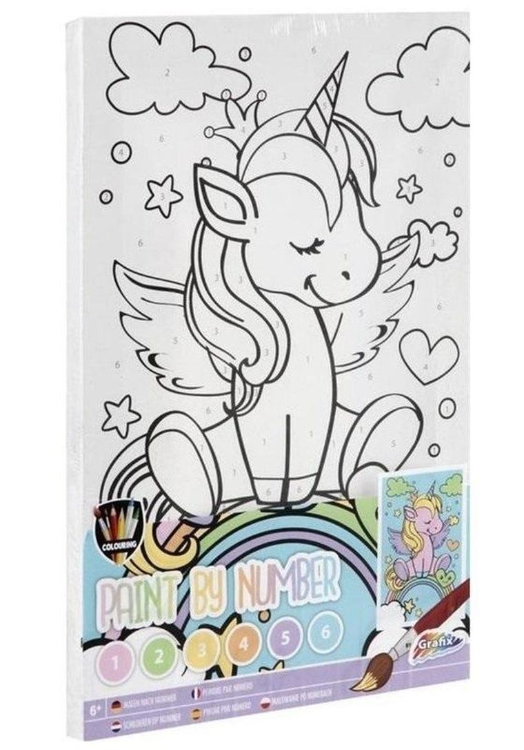 Omega Toys, malowanie po numerach, Jednorożec
