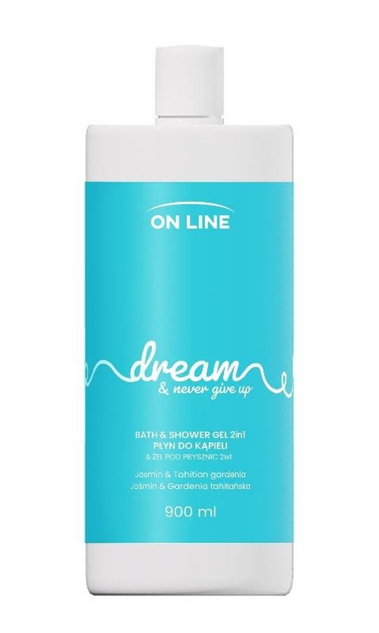 On line, Emocje, żel i płyn do kąpieli 2w1, Dream, 900 ml