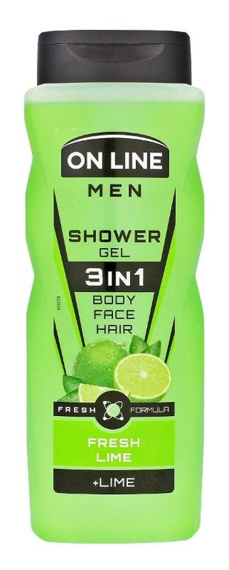 On Line, Men, żel pod prysznic, 3in1 fresh lime dla mężczyzn, 410 ml