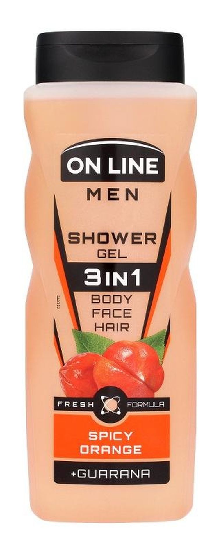 On Line, Men, żel pod prysznic, 3in1 spicy orange dla mężczyzn, 410 ml
